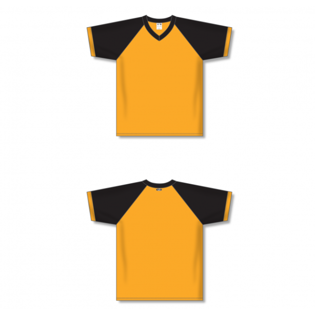 V-Neck Volleyball Jerseys - Gold/Black