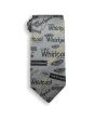 Ties-100% Silk or 100% Polyester Custom Printed Ties