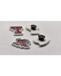View with Logo Download Next 2D Custom-Molded Clog Shoe Charms With Heat Transferred Imprint