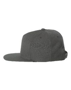 Flat Brim Yupoong Five-Panel Snapback Cap Custom Embroidered (min 12)