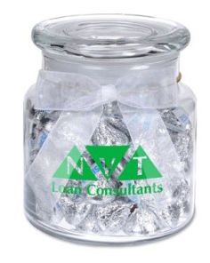 22oz. Glass Jar - Hershey's Chocolate Kisses Item #G220-CKSS